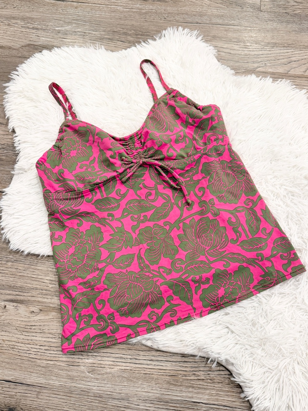 Lands End Tankini Top Floral 10